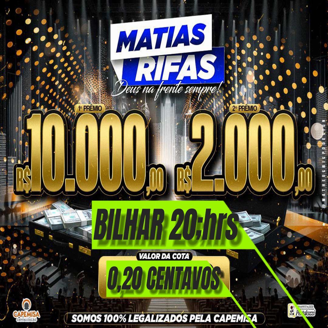 Rifa Com 10 milhões de números